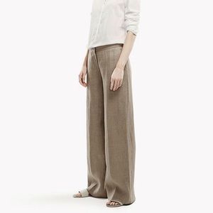 Amazing High Waist Full Length Linen Trousers
